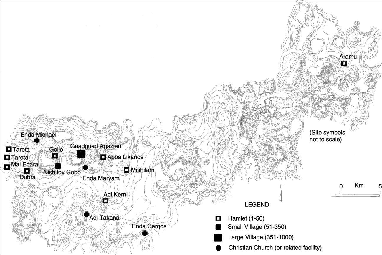 Changing Settlement Patterns in the Aksum-Yeha Region of Ethiopia: 700 BC - AD 850 — illustration 2, PDF page 250