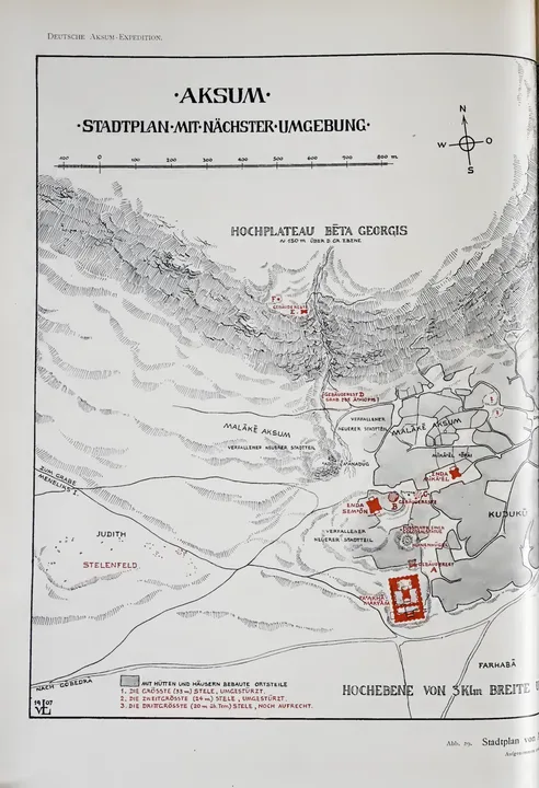 Deutsche Aksum-Expedition, Band I: Reisebericht der Expedition, Topographie und Geschichte Aksums — illustrated page 73