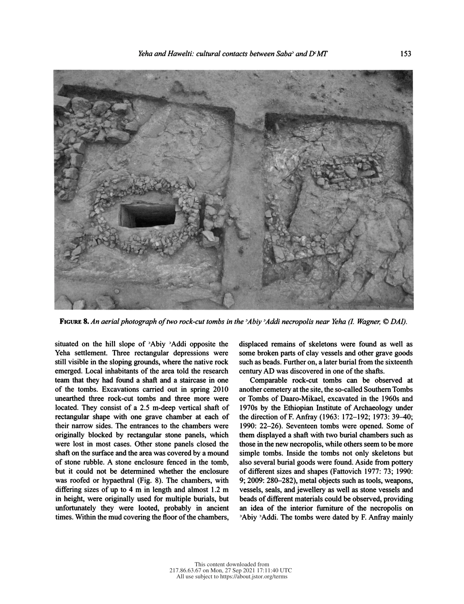 Yeha and Hawelti: cultural contacts between Saba' and D'MT — New research by the German Archaeological Institute in Ethiopia — illustrated page 10