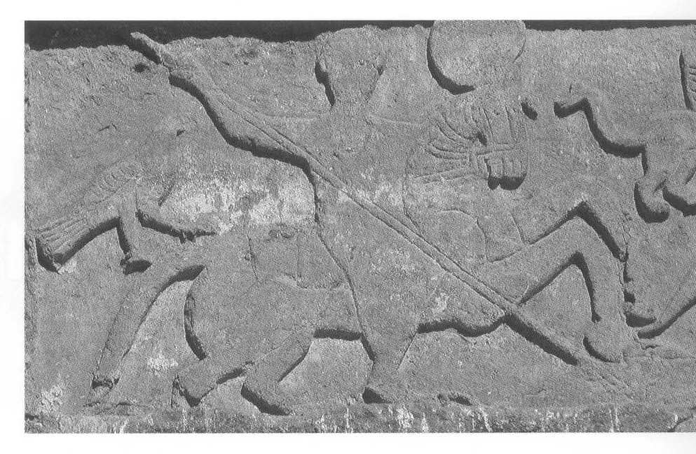 Beta Maryam, relief-carving above the west porch, c. 2008.