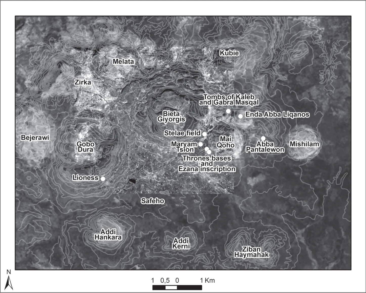 Ancient Settlement Patterns in the Area of Aksum (Tigray, Northern Ethiopia) – Ca. 900 BCE–800/850 CE — illustration 1, PDF page 29