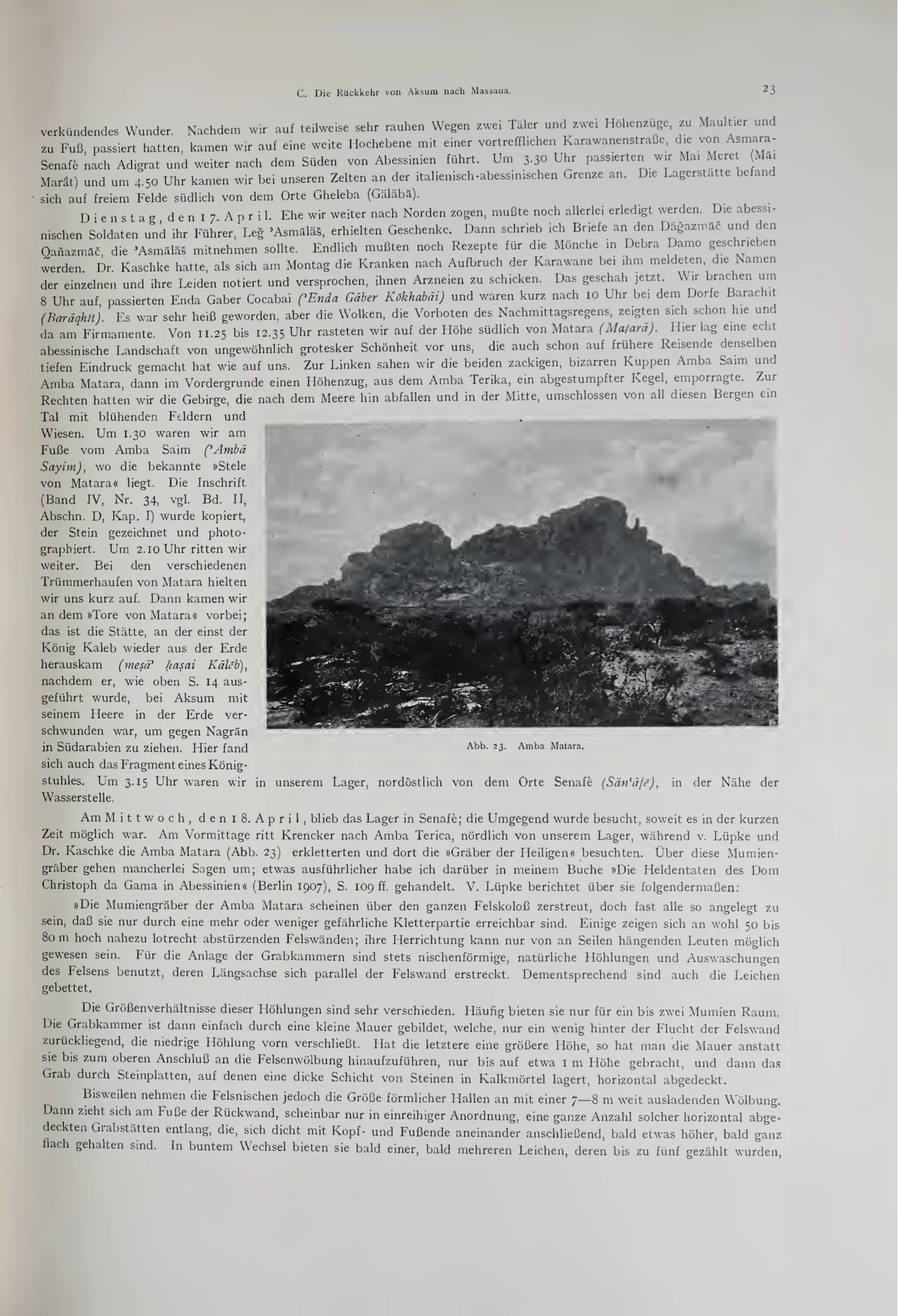 Deutsche Aksum-Expedition, Band I: Reisebericht der Expedition, Topographie und Geschichte Aksums — illustrated page 33