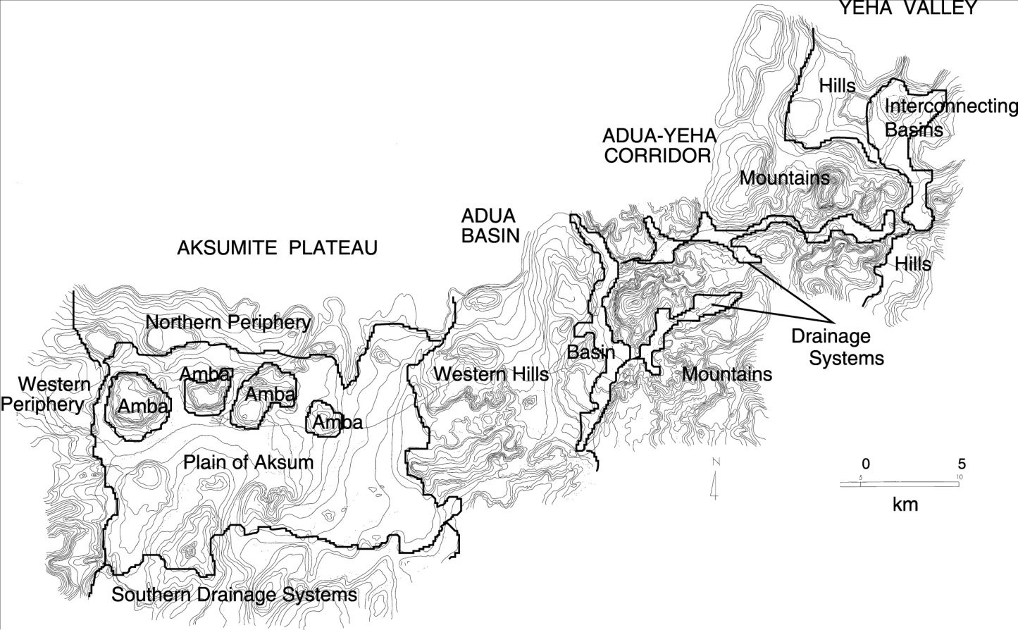 Changing Settlement Patterns in the Aksum-Yeha Region of Ethiopia: 700 BC - AD 850 — illustration 1, PDF page 71