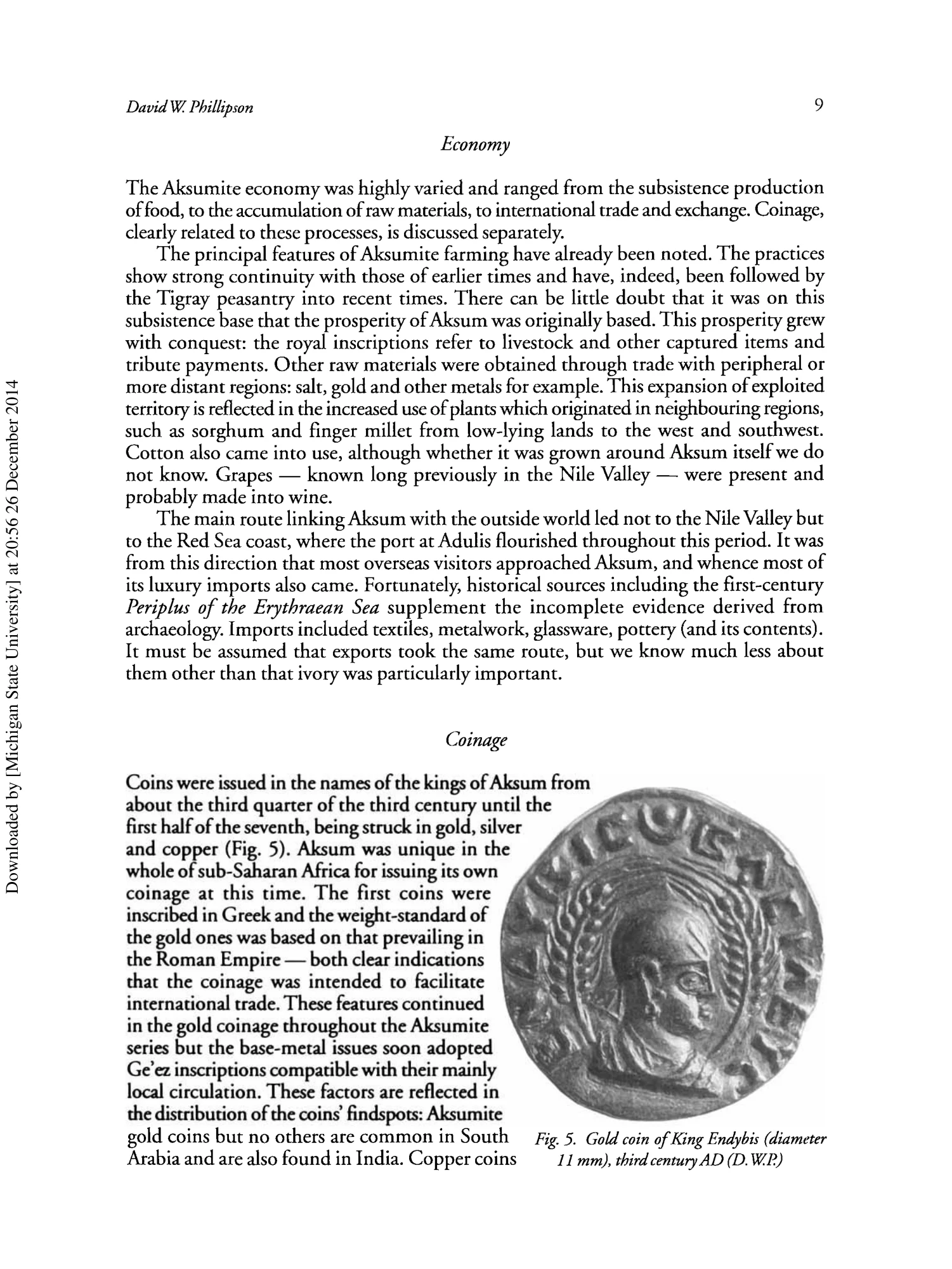 Aksum: An archaeological introduction and guide — illustrated page 10