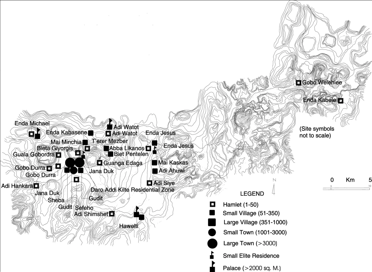 Changing Settlement Patterns in the Aksum-Yeha Region of Ethiopia: 700 BC - AD 850 — illustration 2, PDF page 235
