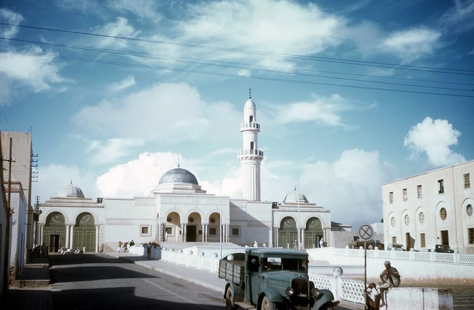 Grand Mosque of Asmara in a photograph described by its source as late 1940s.