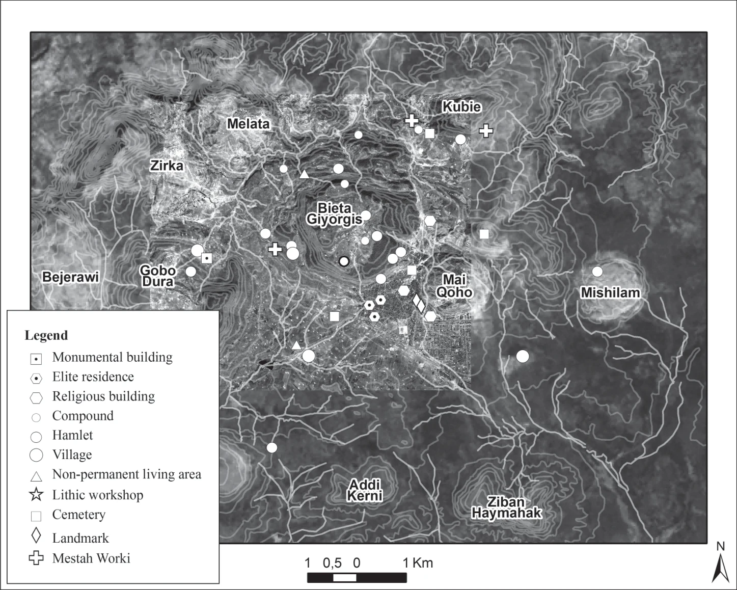 Ancient Settlement Patterns in the Area of Aksum (Tigray, Northern Ethiopia) – Ca. 900 BCE–800/850 CE — illustration 1, PDF page 111