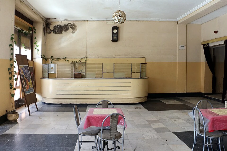 Bar interior at Cinema Odeon, Asmara.