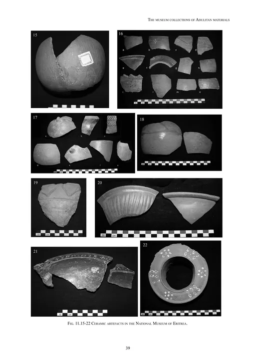 The Ancient Red Sea Port of Adulis and the Eritrean Coastal Region: Previous investigations and museum collections — illustrated page 52
