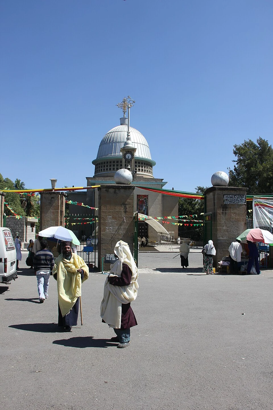 Front of the present Debre Libanos Monastery church.