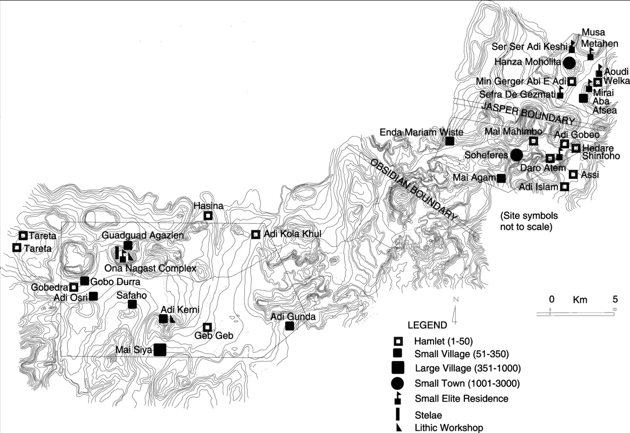 Changing Settlement Patterns in the Aksum-Yeha Region of Ethiopia: 700 BC - AD 850 — illustration 2, PDF page 133