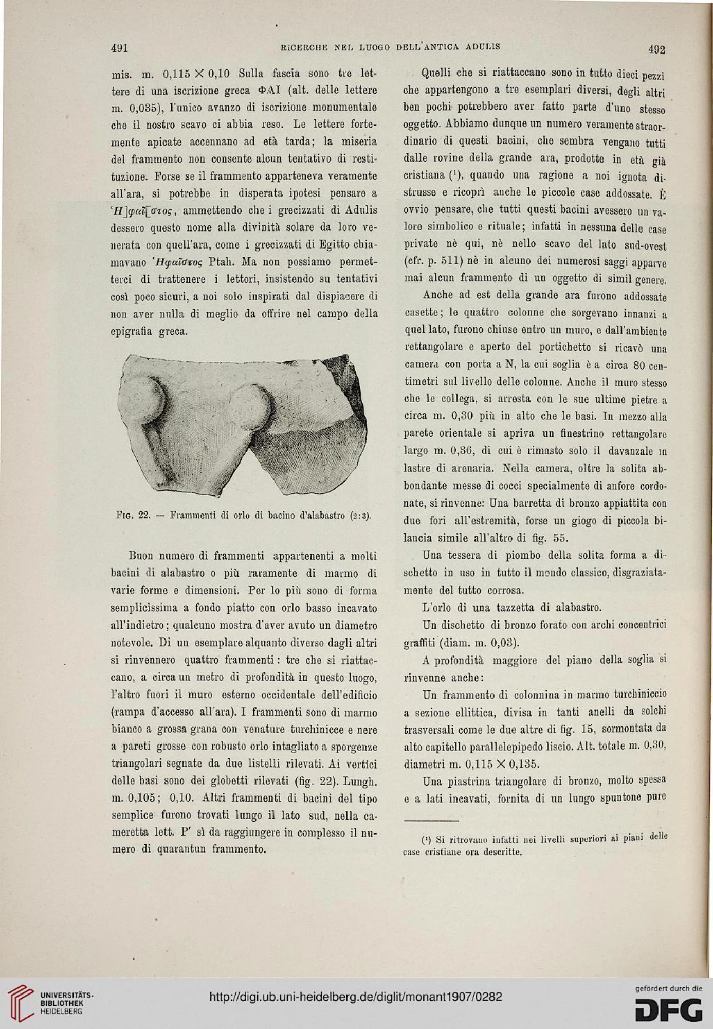 Ricerche nel luogo dell'antica Adulis (Colonia Eritrea) — illustrated page 29
