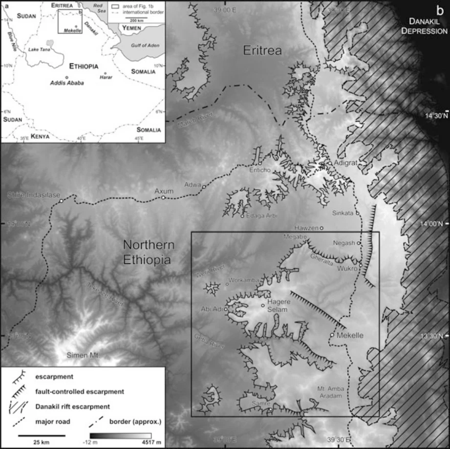 Geo-trekking in Ethiopia's Tropical Mountains: The Dogu'a Tembien District — illustration 1, PDF page 175