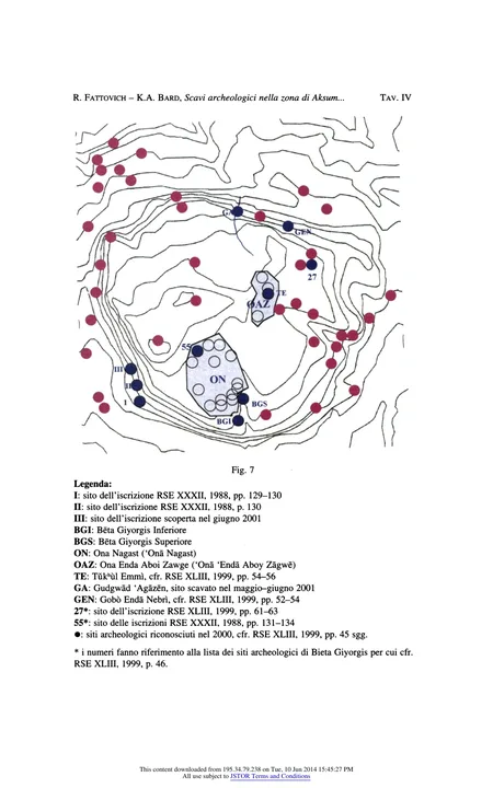 Scavi archeologici nella zona di Aksum. J. Bieta Giyorgis — illustrated page 26