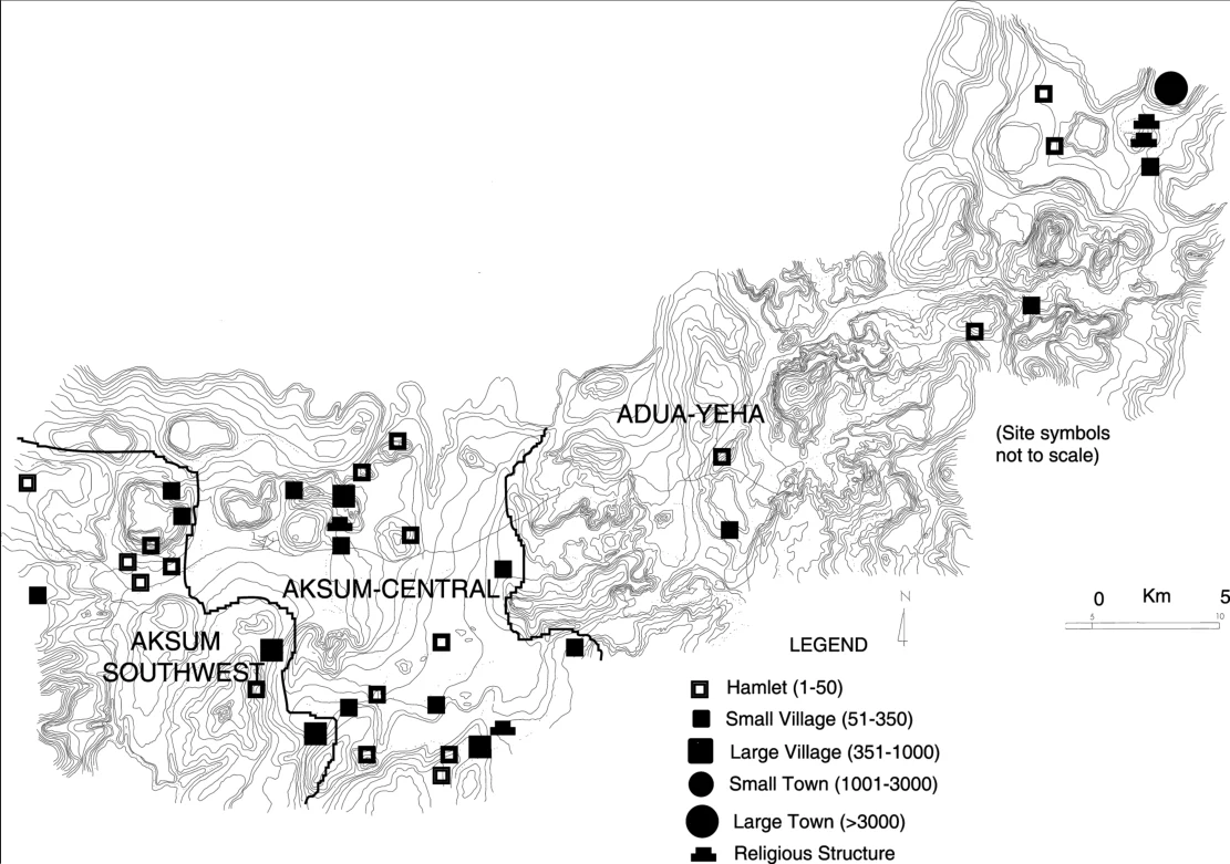 Changing Settlement Patterns in the Aksum-Yeha Region of Ethiopia: 700 BC - AD 850 — illustration 1, PDF page 94