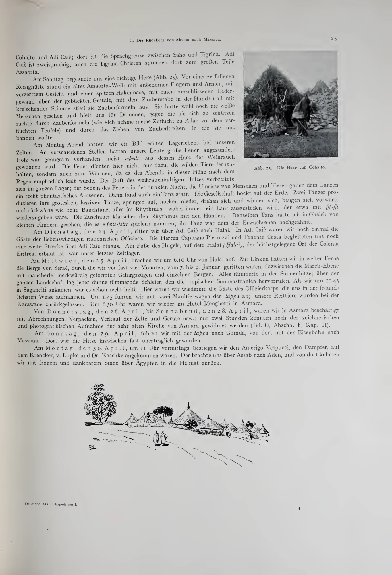 Deutsche Aksum-Expedition, Band I: Reisebericht der Expedition, Topographie und Geschichte Aksums — illustrated page 35
