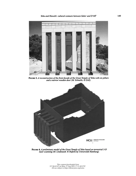 Yeha and Hawelti: cultural contacts between Saba' and D'MT — New research by the German Archaeological Institute in Ethiopia — illustrated page 6