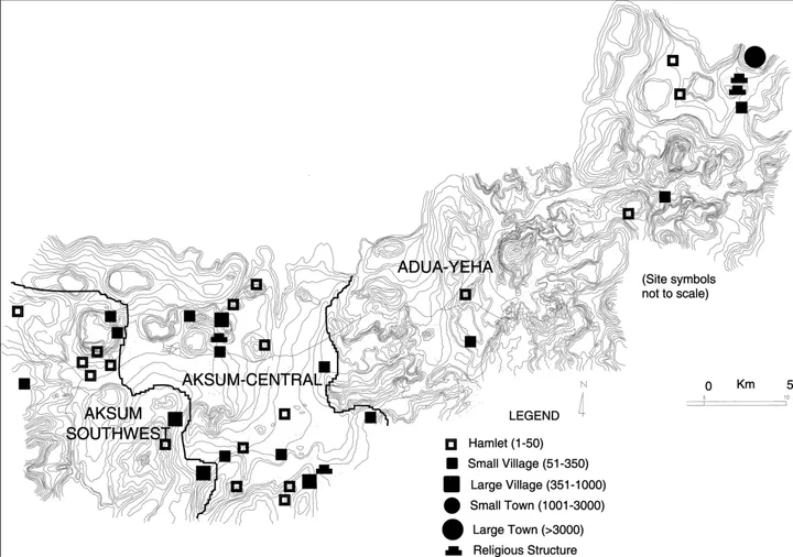 Changing Settlement Patterns in the Aksum-Yeha Region of Ethiopia: 700 BC - AD 850 — illustration 1, PDF page 94