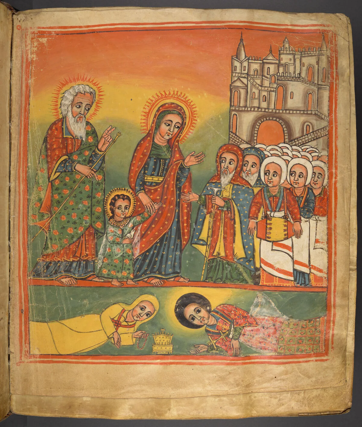 Childhood: Bringing Mary to temple (related to ID 316D)