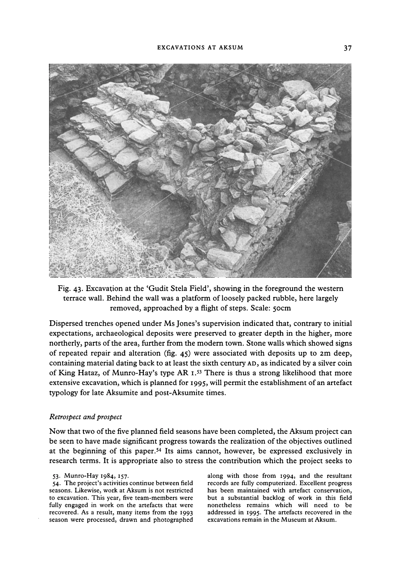 Excavations at Aksum, Ethiopia, 1993-4 — illustrated page 37
