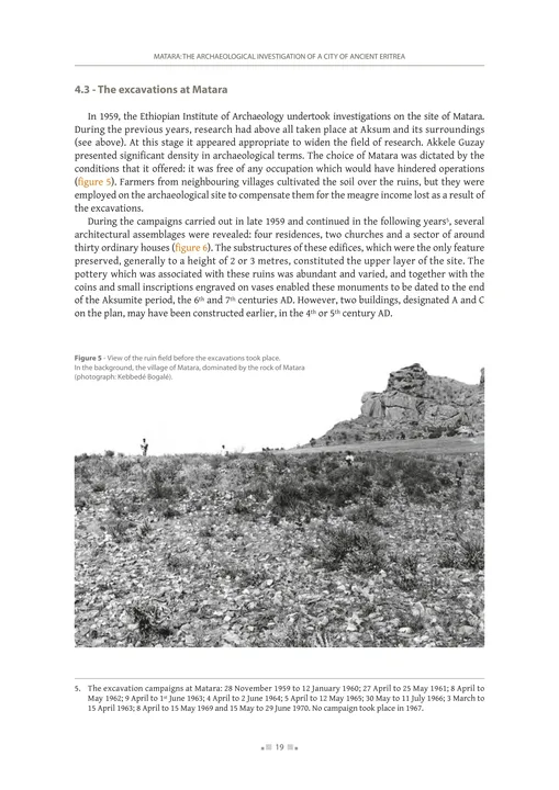 Matara: the Archaeological Investigation of a City of Ancient Eritrea — PDF page 9